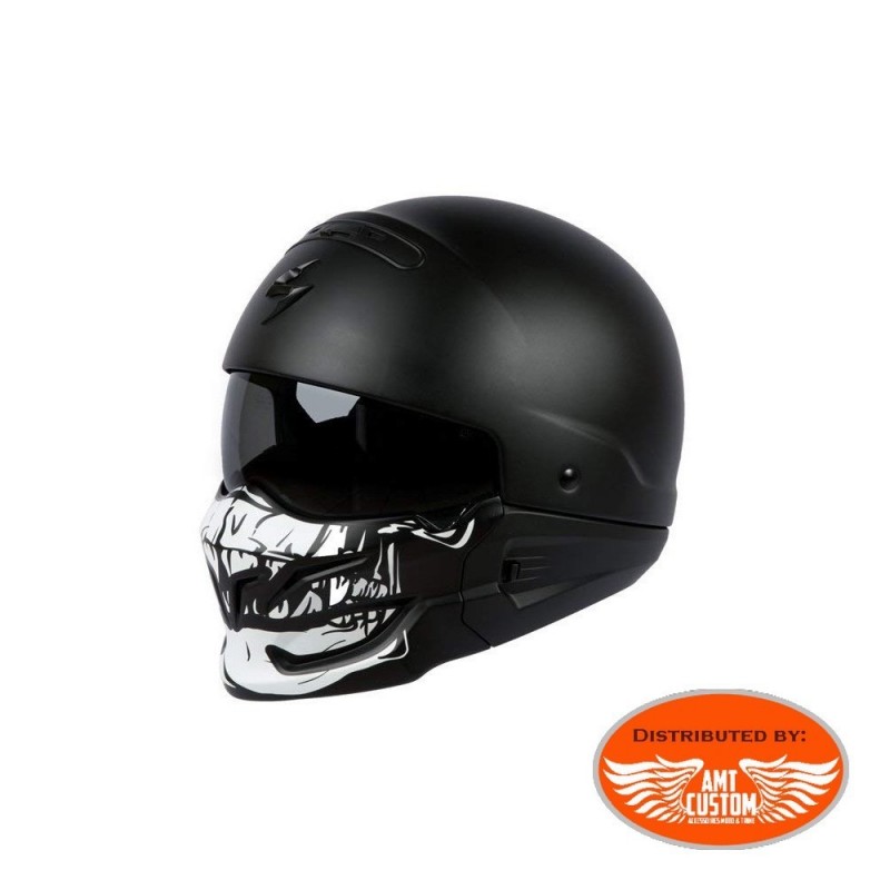 Masque Couvre Casque Biker Skull Tête de Mort Noir squelette - Cdiscount  Bricolage