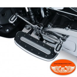 Paire de Platines / plateformes repose pieds universelles Chrome Conducteur pour  moto custom