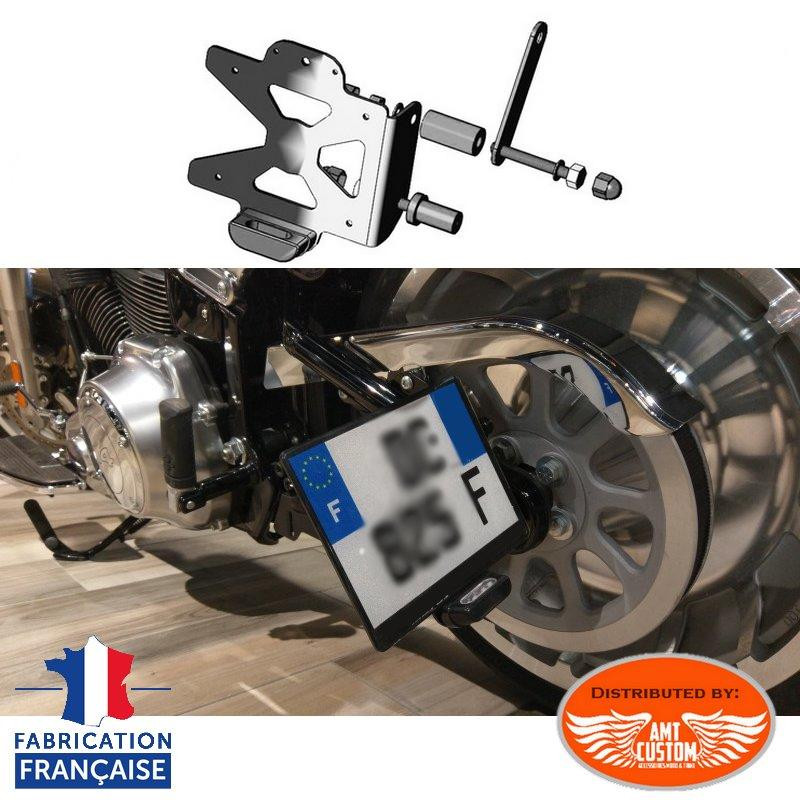 Trouvez votre Plaque de base de plaque d'immatriculation intérieure Taille  allemande (80ccm) 240x135mm Noir pour Harley Davidson