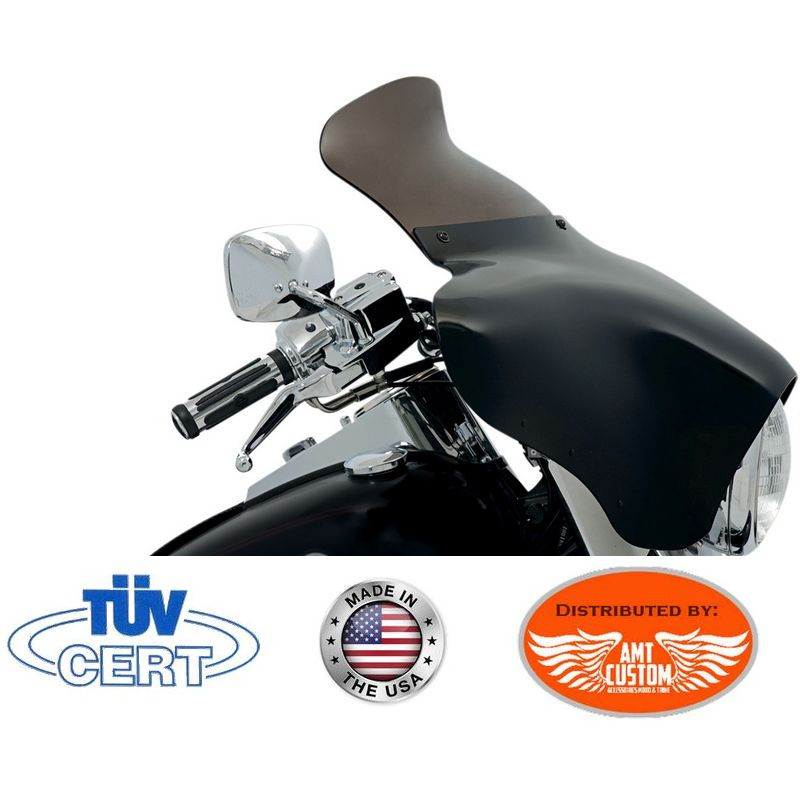 Black Spoiler Windshield fit Batwing Memphis Shades Fairing