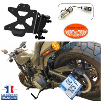 Softail 107/114 Support latéral plaque immatriculation fat boy fat