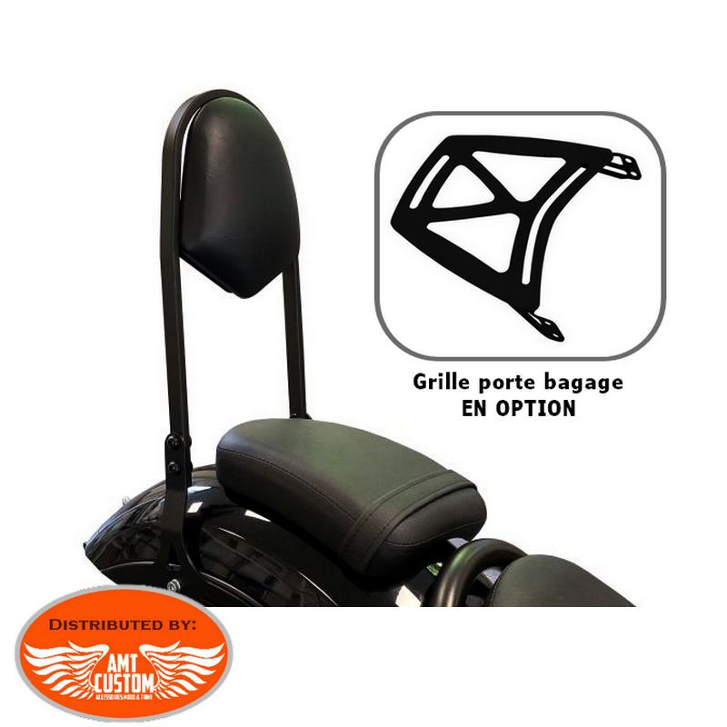 YZTAC Dossier De Moto Sissy Bar Dossier Avant Conducteur Coussin De Siège  Coussin Conducteur Dossier pour Honda Rebelle 500 CMX500 2017-2022 :  : Auto et Moto