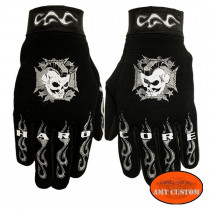 Paire de gants été lady rider vquattro noirs homologués CE