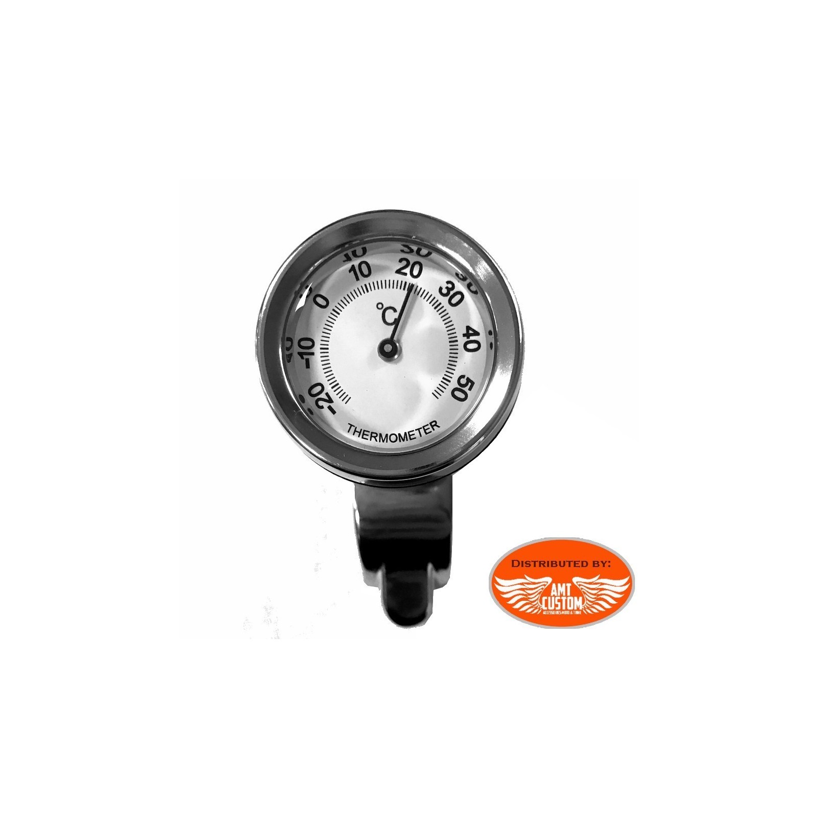 Compatible with 22-25.4mm handlebar motorcycle bicycle ATV car clock  thermometer thermometer universal 2pcs