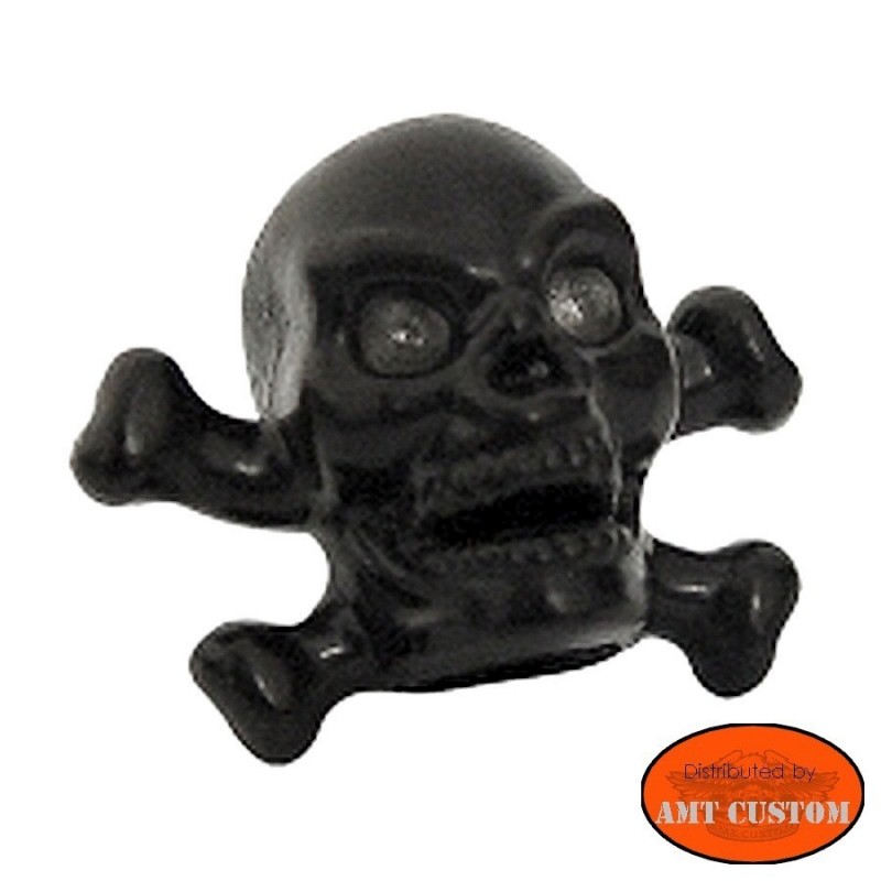 4 bouchons de valve pneu Crâne Skull